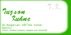 tuzson kuhne business card